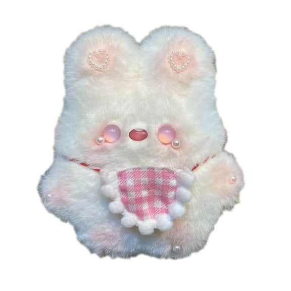 SIEYIO Cute Rabbit Plush Keychain Bag Backpack Hanging Pendant Cartoon Squeak Keyring