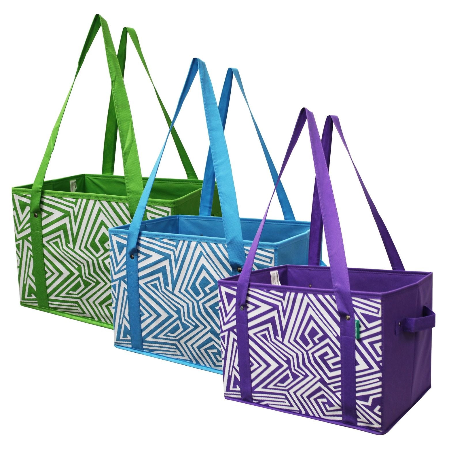Dailylike Separate Recycling Bins Bags Reusable Grocery Multi Purpose Shopping Bag for Kitchen Office Home Set of 3 Dog