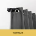 thumbnail image 5 of Kenney® Adler 5/8" Indoor/Outdoor Rust-Resistant Wrap Around Curtain Rod, 28-48", Black, 5 of 7