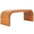 thumbnail image 4 of Safavieh Liasonya Modern Curved Wood Coffee Table, Light Natural, 4 of 10