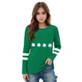 thumbnail image 4 of 3-14 Years Girls Tops Spring Crew Neck Long Sleeve Tshirts Shirts Casual 2026 Fashion Clothes Outfits Army Green 9 Years, 4 of 5