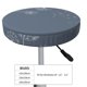 thumbnail image 4 of Balery White Dandelion Fundas de asiento para taburete de bar redondo de tela de terciopelo ajustables que protegen de arañazos y manchas para sillas de 14 a 17 pulgadas.-12 inch, 4 of 7