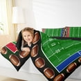 thumbnail image 4 of jejeloiu American Football King Size Comforter Sets,Rugby Pitch Bedding Comforter Set,Boys Sports Bedding Set For Children,Microfiber Bedroom Decor Reversible,3pcs, 4 of 8