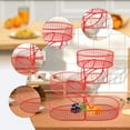 thumbnail image 6 of deevoka Fruit Basket 3 Tier Large Capacity Fruit Holder for Potato Onion Dining Room Red, 6 of 9