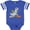 Football Blue and White, variant on Inktastic Halloween Dinosaur Mummy Boys or Girls Baby Bodysuit