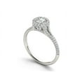 thumbnail image 2 of 1 Carat T.W. Diamond Single Halo 14kt White Gold Engagement Ring, 2 of 4