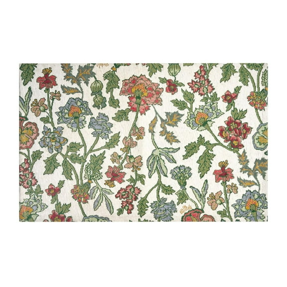 Beautiful Wildflower High Low Kitchen Rug by Drew Barrymore, Multiple, 32"W x 20"