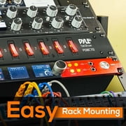 Pyle PDBC70 15 Amp Rack Mountable PDU Power Strip Surge Protector with 9 Outlets