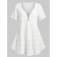 thumbnail image 1 of Camiseta Broderie Anglaise Manga Raglie Anglaise Rosegal Camisetas tallas grandes, 1 of 5