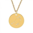 thumbnail image 4 of Collier en Acier Titane Serti de Diamants Mode 12 Constellations Bijoux, 4 of 9