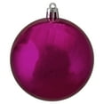 thumbnail image 3 of 32ct Magenta Pink Shatterproof Shiny Christmas Ball Ornaments 3.25" (80mm), 3 of 4
