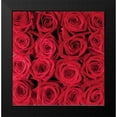 thumbnail image 2 of met Bloemen, Creatief 20x20 Black Modern Framed Museum Art Print Titled - Red rose creation, 2 of 5