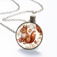 thumbnail image 6 of Squirrel Necklace Personalized Custom Photo Round Pendant Adjustable Stainless Steel Necklaces with Gift Box for Men Women Mothers Valentine's Jewelry Gift, 6 of 6