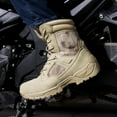 thumbnail image 6 of NORTIV 8 Men’s Military Tactical Boots Side Zip Leather Combat Work Boots Outdoor Hiking Motorcycle Response, 6 of 6