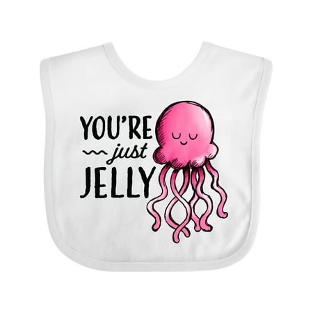 

Inktastic You re Just Jelly with Pink Jellyfish Gift Baby Boy or Baby Girl Bib