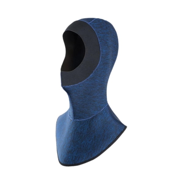 Protector de capucha de neopreno para traje de buceo ergonómico de 3 mm, capucha térmica para surf Azul oscuro