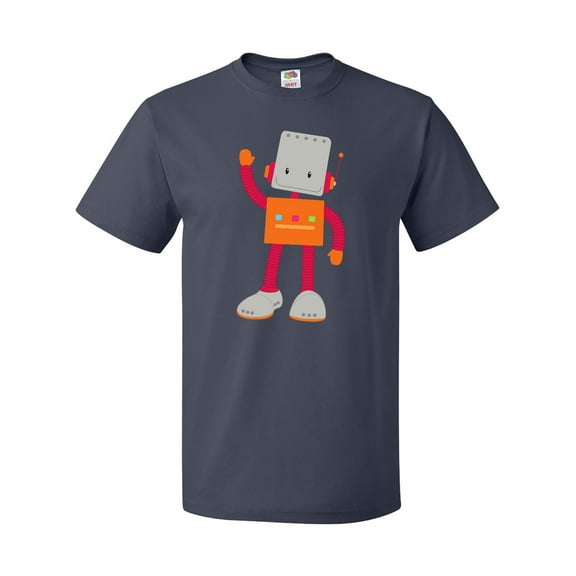 Inktastic Cute Robot, Smiling Robot, Colorful Robot T-Shirt