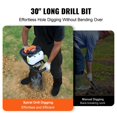 thumbnail image 1 of Gas Post Hole Digger 52CC 1450W with 8” Drill Bits & 1 Extension Rod, 1 of 7