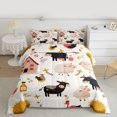 thumbnail image 3 of Homewish Funny Farm Cow Bedding Comforter Set for Kids, Kawaii Rustic Sheep Twin Comforter Sets, Cartoon Lodge Cabin Reversible Bedding Set, Super Cozy Room Decor, 2-Piece, 3 of 9