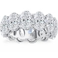 thumbnail image 4 of Pompeii 12 1/2Ct Oval Diamond Eternity Ring 14k Gold Lab Grown (G/H,VS2-SI1), 4 of 5