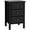 Black, variant on COZY ROOT  Modern Nightstand with 3 Drawer and Solid Wood Legs, Bedside Table with Spacious Drawer Storage, 3-Drawer Bedside Cabinet Side Table for Bedroom Home Office, 16″ L×16″ W×24″ H, White