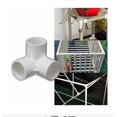 thumbnail image 2 of 3-way PVC fitting, PVC pipe connectors, three-dimensional fittings, furniture connectors, greenhouse frame (size: 32mm), 2 of 3