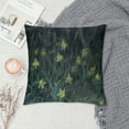 thumbnail image 2 of JEUXUS Short Plush Throw Pillow Cover - Jean Francois Millet Narcissi And Violets White, 2 of 5