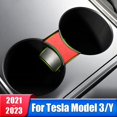 thumbnail image 2 of Soporte para taza de coche Tesla Model3 Modelo 3 Y 2021 2022 2023, Clip de ranura para taza de agua, Clip de límite de deslizamiento, organizador de botellas, accesorios, 2 of 5