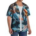 thumbnail image 2 of Easygdp Cute Koi Fish Serenity Mens Short Sleeve Button Down,Cuban Shirts for Men，Men's Casual Short-Sleeved Shirt-XX-Large, 2 of 5