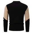 thumbnail image 7 of Handshe Men's Solid Color Round Neck Knitted Pullover - Warm & Casual Long - Sleeved Winter Sweater, 7 of 7