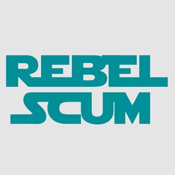 Rabel Scum Vinyl Decal Sticker UV & Waterproof Bumper Window Laptop Automotive Water Bottle Gift accessories – TEAL 7"