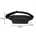 thumbnail image 2 of Waterproof work sports mobile phone waist bag Running fashionable small men's bag-black, 2 of 5