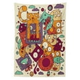 thumbnail image 3 of Ambesonne Urban Graffiti Tablecloth Rectangular Table Cover, Absurd Doodle, 60"x84", Multicolor, 3 of 4