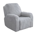 thumbnail image 1 of Nvzi Couch Cover Grey Jacquard Stretch Sofa Covers Reclining Chair Cover for Living Room Sofa Easy Fit Washable Furniture Sofa Protector(1 seat), 1 of 4