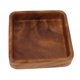 thumbnail image 3 of Plato de fruta de nogal, bandeja elegante de madera con textura suave para servir aperitivos, frutas y nueces, utensilios de cocina cuadrados de 15x15cm, 3 of 5