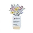 Oleegame 2PC 2024 Bloomy Flowers Desk Calendar Creative Floral Flower