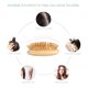thumbnail image 2 of Cepillo de madera para el cabello, diseño sin mango, púas redondas de madera, antiestático, protege el cuero cabelludo y el cabello., 2 of 6