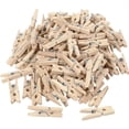 thumbnail image 1 of Baohd 100PCS 2.5x0.3cm Natural Mini Wooden Clips for Clothespins Decorative Photos Papers, 1 of 8