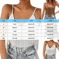 thumbnail image 3 of Tops for Women Summer Solid Color V-Neck Camisole Blouses Casual Loose Fit Sleeveless Spaghetti Straps Blouses, 3 of 4