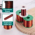 thumbnail image 3 of Uxcell Alambre Magnético de 18 AWG 4 oz, 1mm Dia 113g 180C(356F) Alambre de Cobre Esmaltado para Bobinado con Eje, Bobina Magnética para Transformador, Motor, Eléctrico, Marrón, 3 of 5