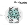 thumbnail image 3 of Kll Octagon Drink Coasters Set Of 4,Pu Leather Absorbent Coasters Set Decorative Coffee Cup Coasters Housewarming Gift For Home Decor-Not All Who Wander Are Lost1, 3 of 9