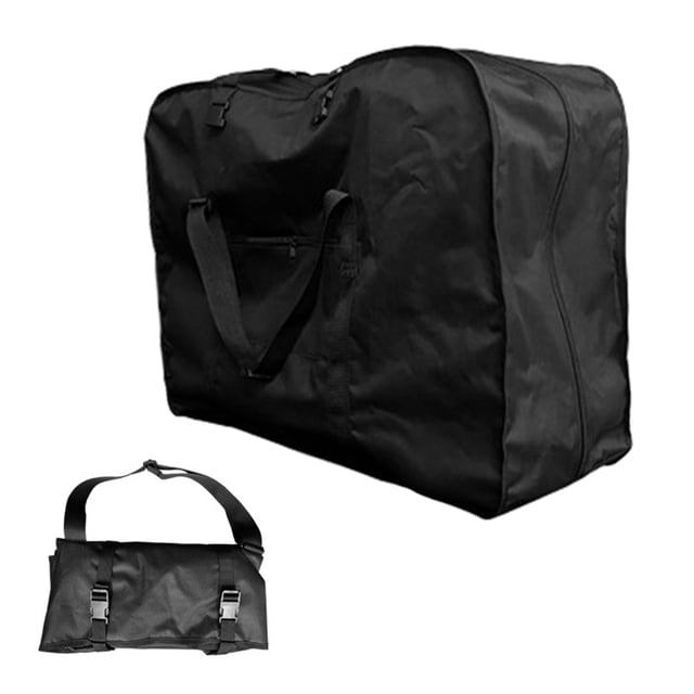 Tignapoo Portable Lightweight Shoulder Strap Bike Bag for 20-22 Inch Folding Bicycles, 600D+210D Oxford Cloth, Includes Storage Pouch for Handlebar Mounting
