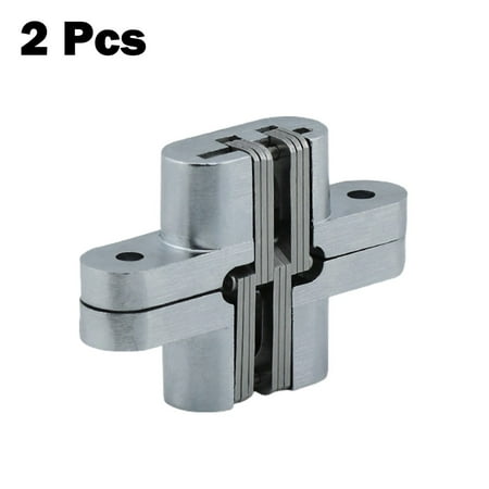 

2 Pack Hinge 180 Degree Invisible Folding Door Concealed Cross Hinges With Screw