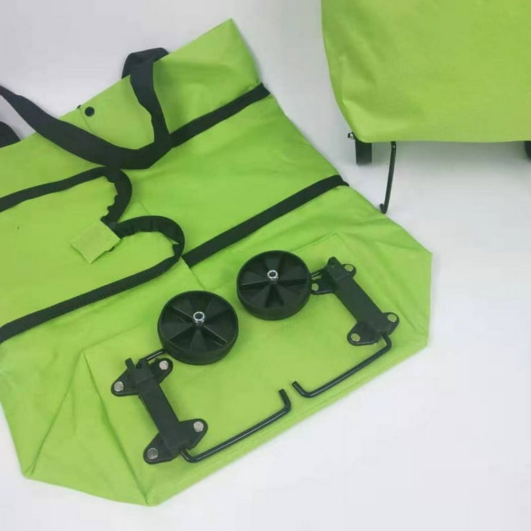 Collapsible Trolley Bags Folding Shopping Bag with Wheels Foldable Shopping  Cart Reusable Shopping Bags Grocery Bags Shopping Trolley Bag on Wheels