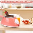 thumbnail image 6 of Mini Electric Chocolate Melting Pot, Dual Temperature Control Fondue Warmer Set with Moulds & Accessories for Chocolate Cheese Butter Candy,Pink, 6 of 9