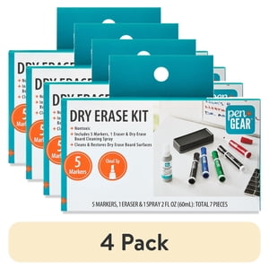 Pen+Gear Dry Erase Marker Kit, 7 Pieces