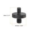 thumbnail image 2 of Uxcell Mic Stand Adapter M5 Male to 1/4 Male Thread Tripod Screw Double Sides for Microphone Tripod Stand Black 4 Pack, 2 of 6
