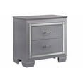thumbnail image 5 of Beautiful 3pc King Size LED Upholstered HB Bed Chest Nightstand Wood Bedroom Furniture Set, 5 of 7