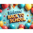 thumbnail image 4 of Welcome Back to School Banner Colorful Decorations Backdrop Background for Classroom Party Supplies Photography Props School Event Decor, 4 of 4