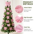 thumbnail image 4 of Ayieyill 13 Pack Coquette Pink Bows for Christmas Tree, Large Velvet Christmas Bows for Wreaths Tree Fireplace Indoor Decor, 4 of 8